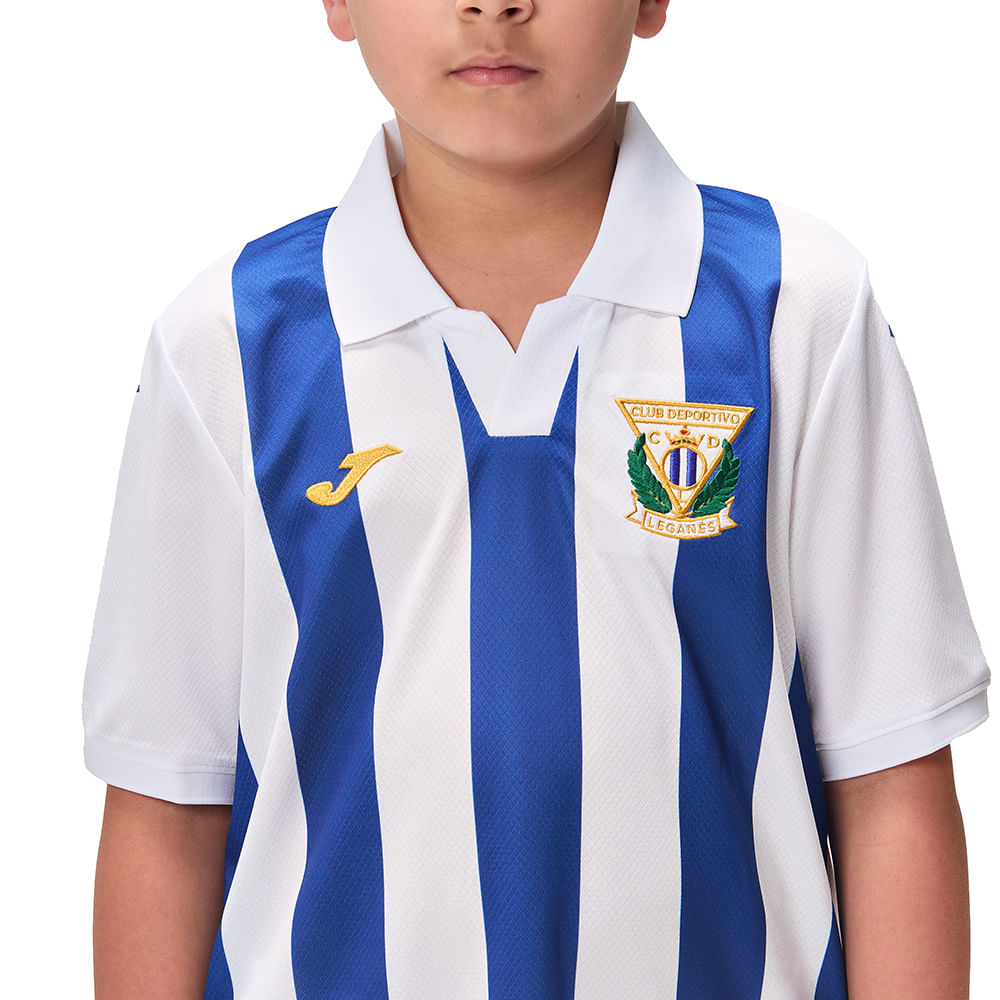 Camisa Joma Leganes I Infantil 25/26 - Azul e Branco