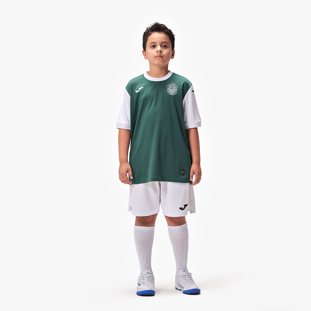 Camisa Joma Hibernian I Infantil 25/26 - Verde e Branco